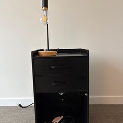 Side Table with lamp