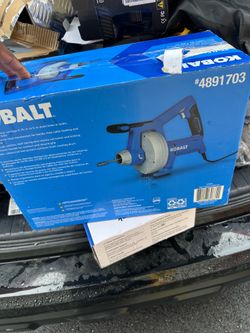 Kobalt 25-ft Corded Auto-Feed Drain Auger.
