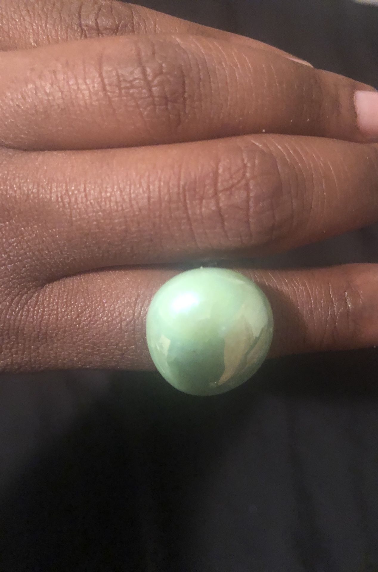 Cracked moon statement rings
