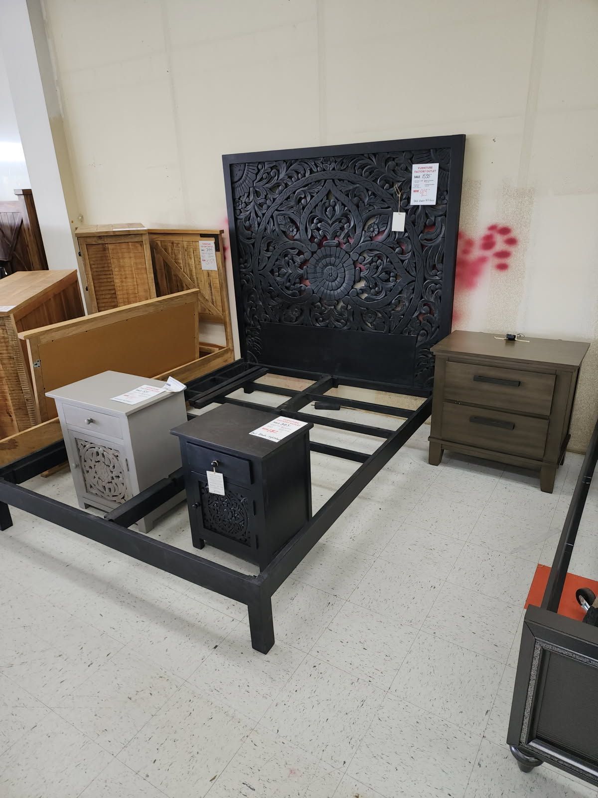 Bali Black Queen Bed