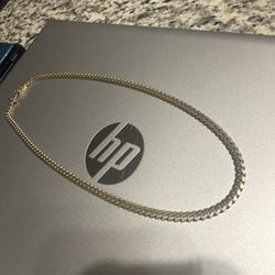 Solid 10k gold Miami Cuban link chain 18in long 