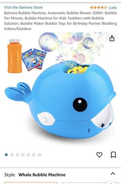 Whale 🐳  Bubble Machine 
