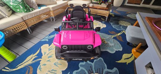 Pink Jeep Ride On Toy