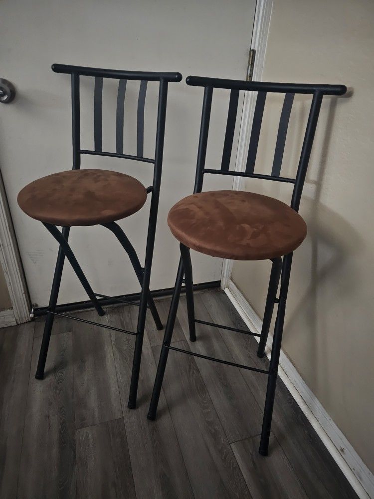 Mainstays slat back folding 30 inch bronze bar stool sale