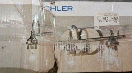 Kichler Erta 3-Light Vanity Light With Clear Glass Shades In Champagne Bronze