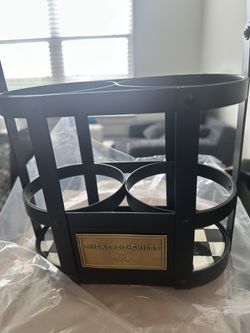 Mackenzie Childs Wine Carrier