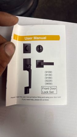 Front door handle set