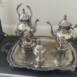 Antique Silver Serving Set