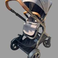 Nuna DEMI Next Stroller + Ride Along Board & PIPA AIRE RX Infant Car Seat + RELX base