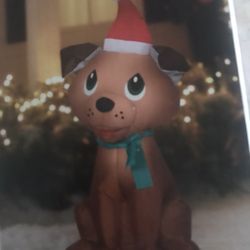 Holiday Time “Sweet Puppy” Inflatable New In Box  3.5 Feet 