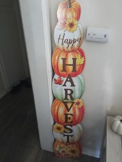 Harvest sign