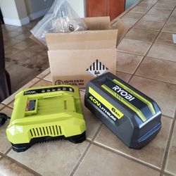 Ryobi New Battery 6ah  40 V Lithium Charger 