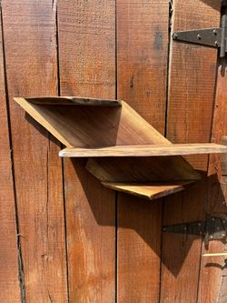 Live Edge. Black Walnut. 3 Tier Shelf. 