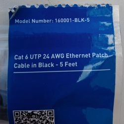 Cat 6 Ethernet Cable – 5ft – New
