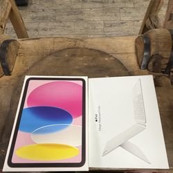 Pink iPad + Keyboard 