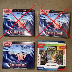 Pokemon ETB bundle - Chaos rising & FP Illustration Series 3