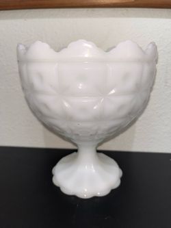 NAPCO  milk glass 1185 compote