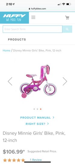 Disney Minnie Girls 12 Bike