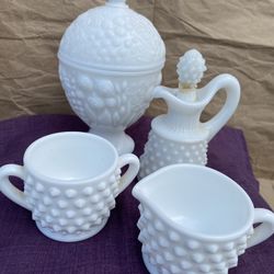 Milk Glass Small Set,