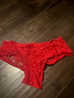 Red lace underwear