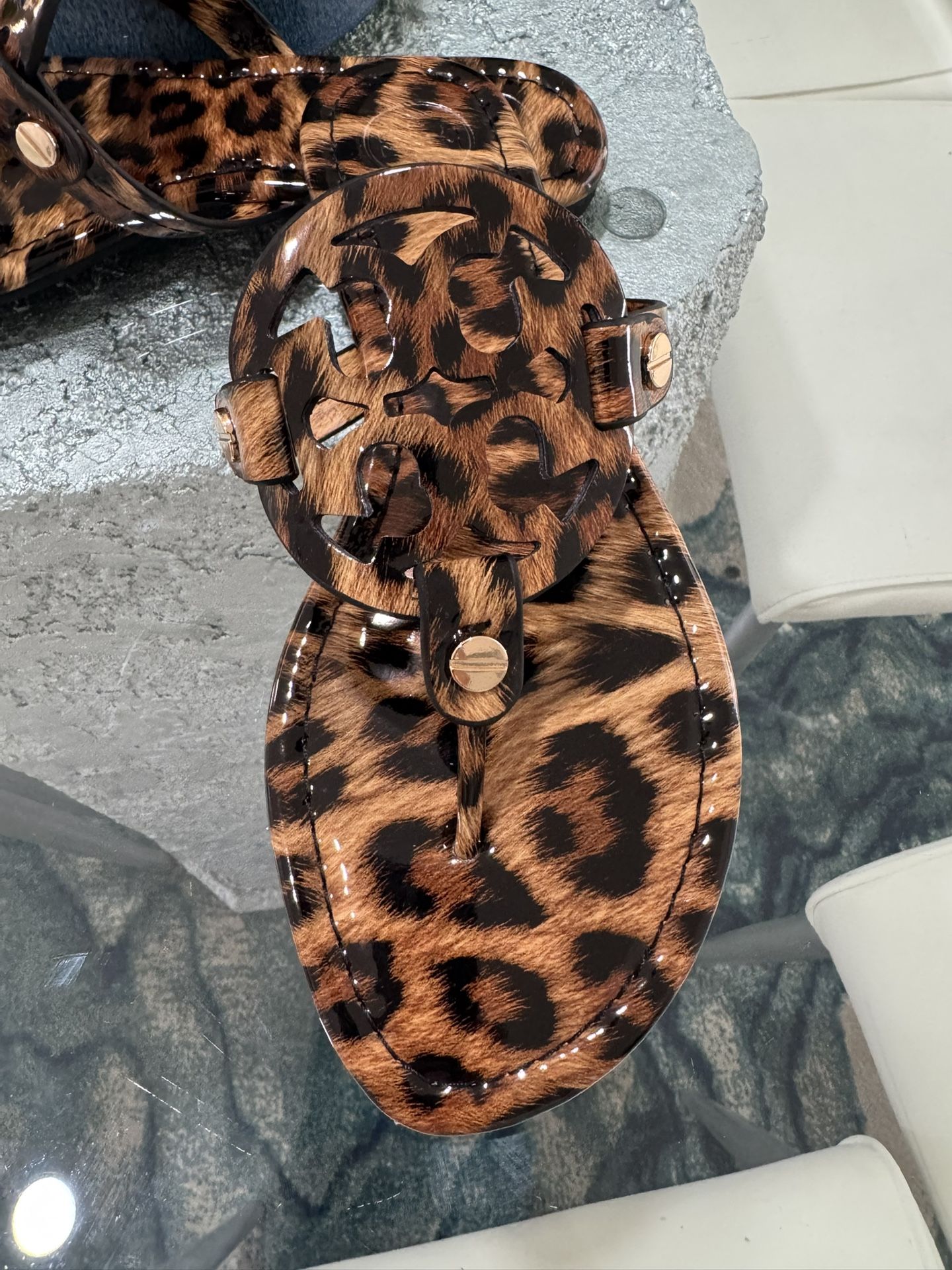 Tory Burch Leopard print Patent Leather ( Different Sizes)