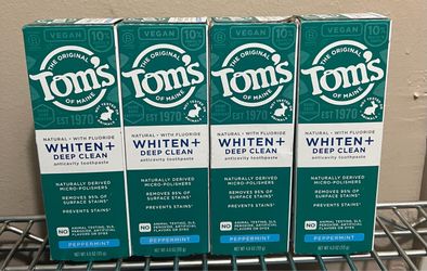 Tom’s toothpaste $10 all