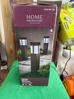 Home Decorators Collection Sumner Solar LED Pathway Lights 4-Pack