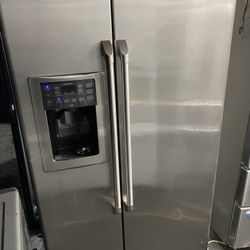 Ge Side By Side All Stainless Steel Refrigerator 