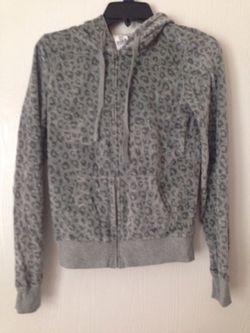 VS Pink Rare Velour cheetah hoodie