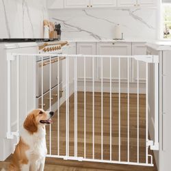 34" Extra Tall Baby Gate for Stairs, Wall-Mounted (Drill Required), Expandable 31.6-48" NEW