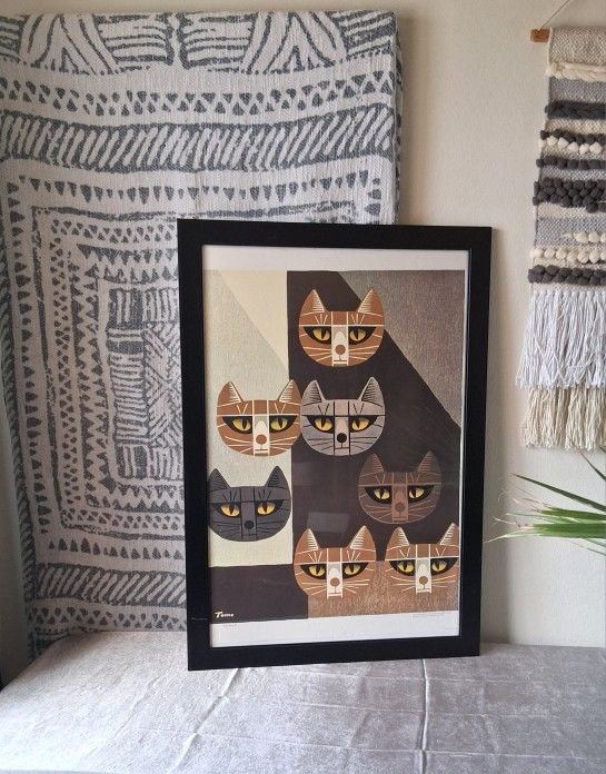 "Cats' Faces"
Artist: Inagaki Tomoo
circa 1930s