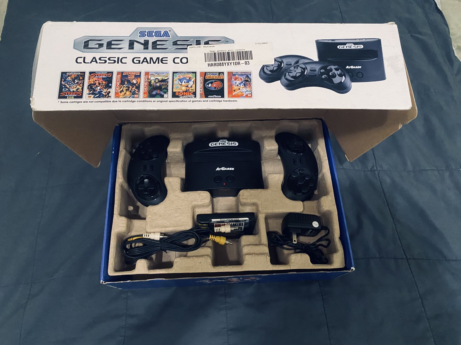 Sega Genesis Classic Game Console 80 Built In Games Collectors Edition. CIB Fully Functional in Very Good Condition.