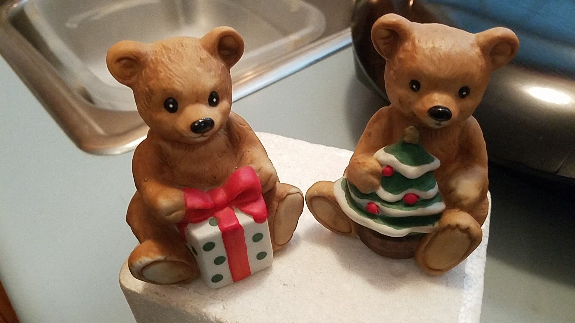 Set of Christmas bears