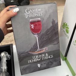 Game Of Thrones “I Drink And I know Things” Wine Glass And Bottle Opener 