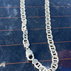 Sterling Silver Heavy 18inch Necklace 