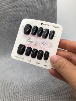 Size L custom made press on nails