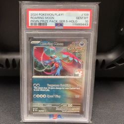 2024 Pokémon Play Roaring Moon Pokémon Price Pack Series 5 Holo PSA 10