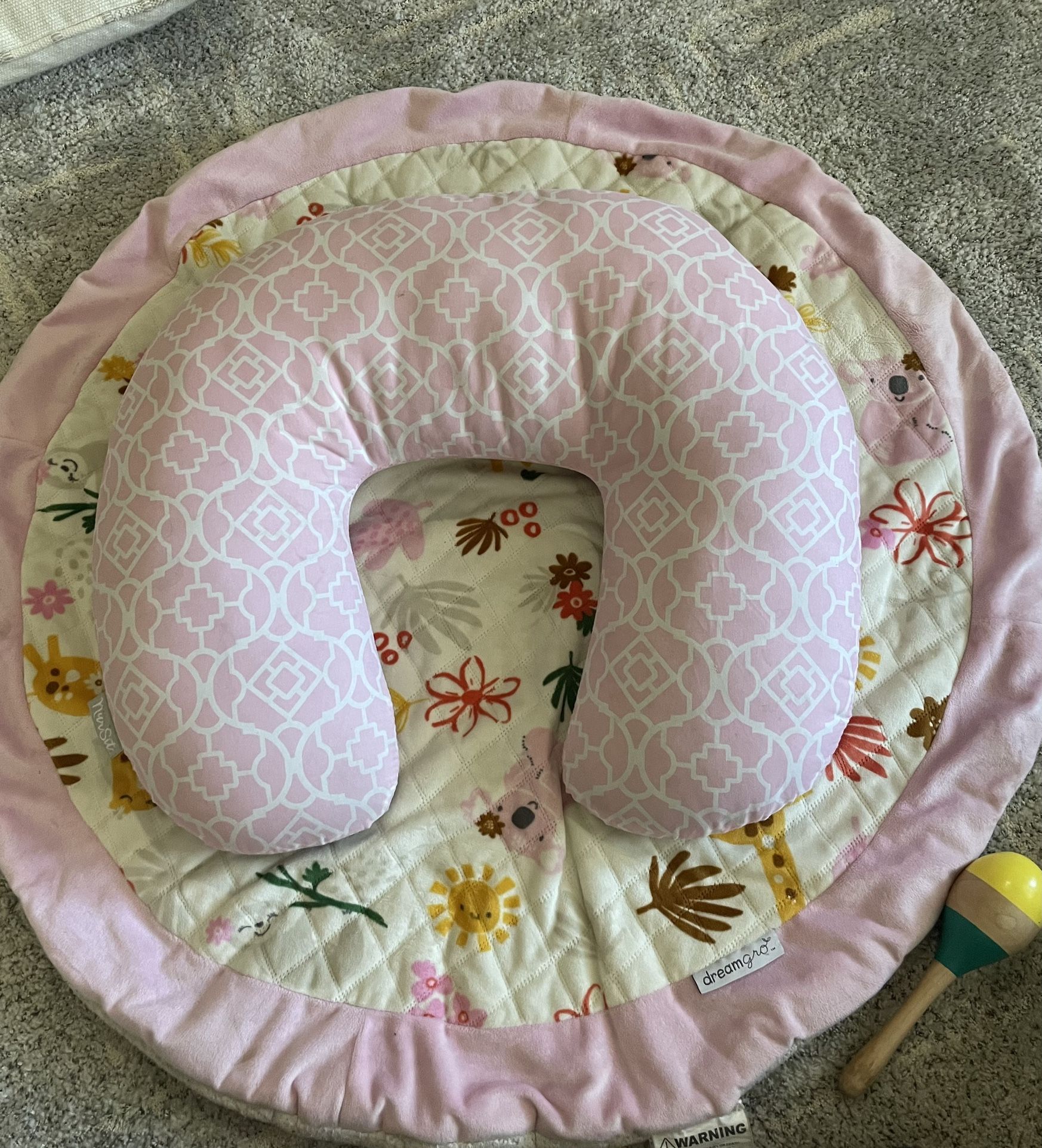Feeding Support Pillow And Play Mat