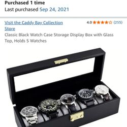 Watch Case Storage 