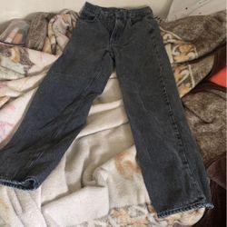 black straight jeans