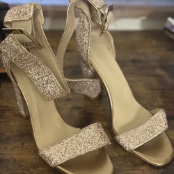 Rose gold Strap Heels