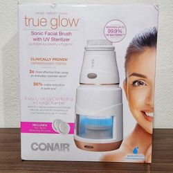 True Glow by Conair Sonic Facial Brush with UV Base

