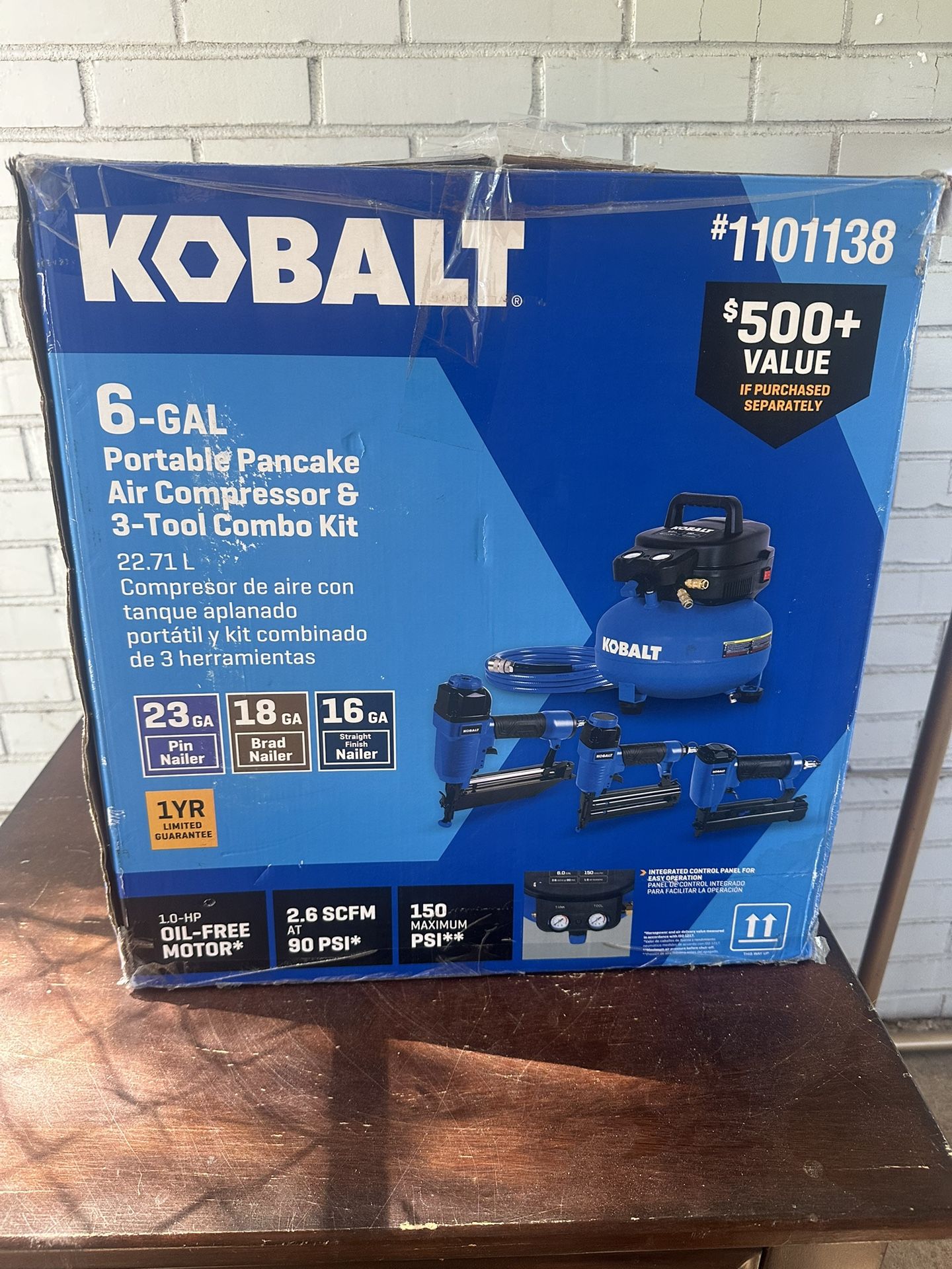 Kobalt Air Compressor With Nail Guns