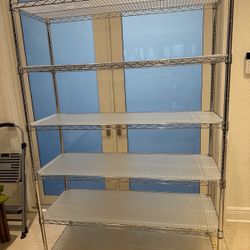 5-Tier Heavy Duty Chrome Wire Shelving Unit