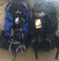 Two new Teton hiking bags