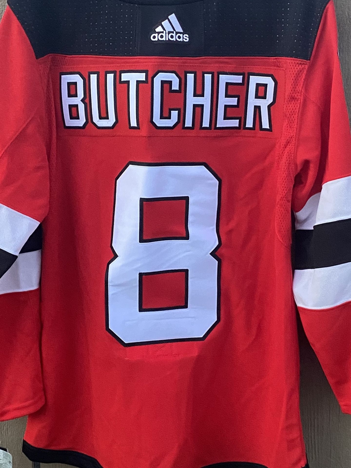 NWT Will Butcher New Jersey Devils adidas Home Authentic Player