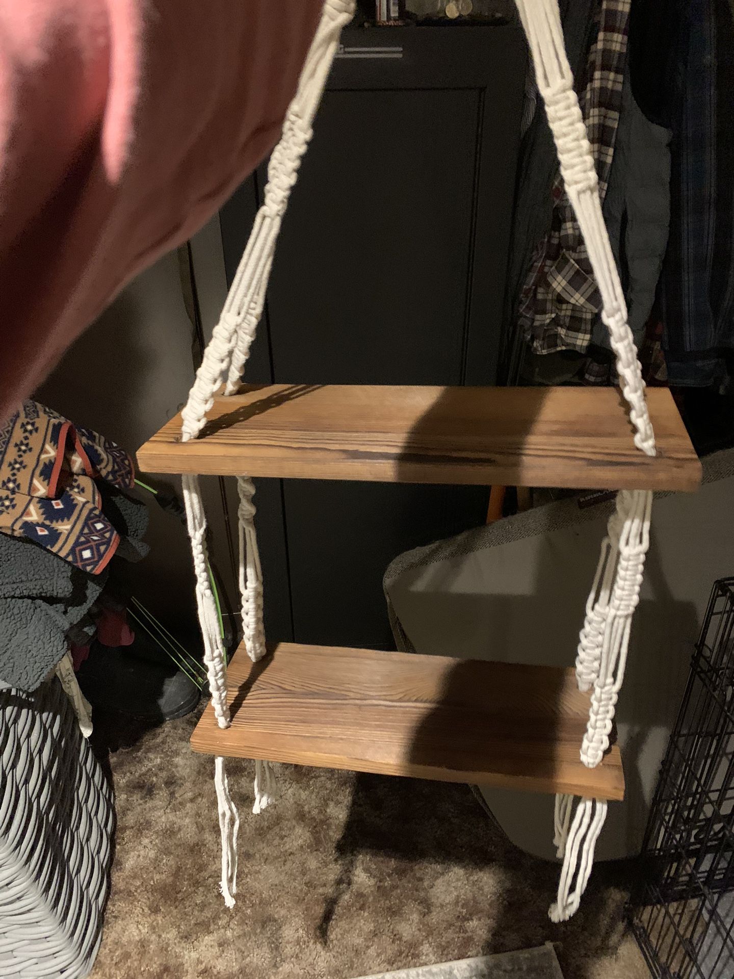 Boho Style Hanging Shelf