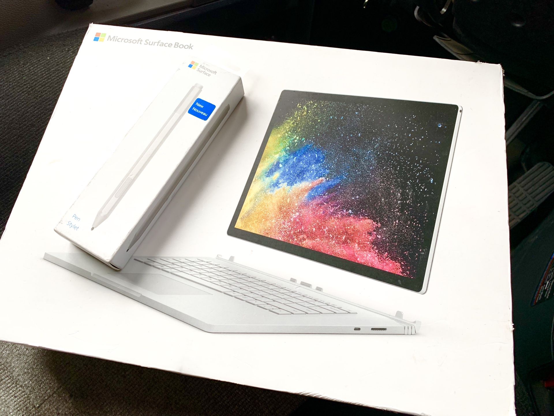 15” Microsoft Surface Book & Pen - Windows Pro, 256GB, 16GB Ram, Intel Core i7