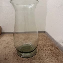 Large Clear Floor Vase 22” Tall Decorative Flared Vase
