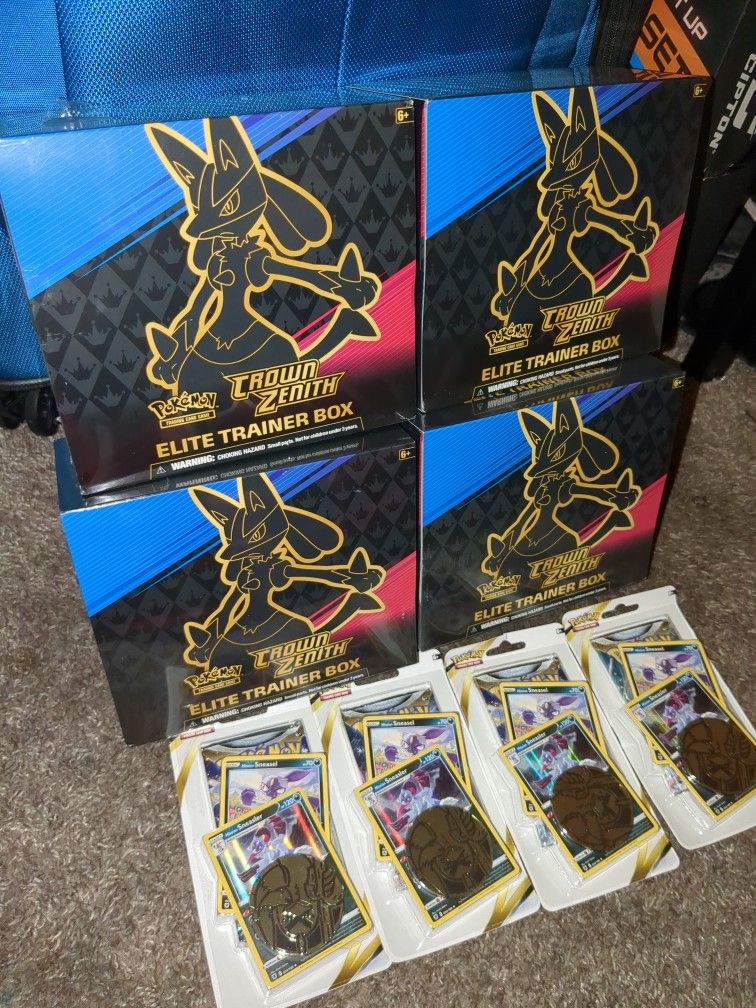 Pokemon Crown Zenith Elite Trainer Boxes + Special Pack Boosters (NEW)